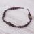Garnet and amethyst strand necklace, 'Grape Garland' - Unique Beaded Garnet Necklace (image 2c) thumbail
