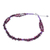 Garnet and amethyst strand necklace, 'Grape Garland' - Unique Beaded Garnet Necklace (image 2d) thumbail