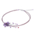 Amethyst and quartzite choker, 'Lilac Floral Chic' - Beaded Amethyst Flower Necklace