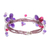Amethyst wrap bracelet, 'Violet Dreams' - Hand Made Amethyst Flower Bracelet (image 2d) thumbail