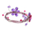 Amethyst wrap bracelet, 'Violet Dreams' - Hand Made Amethyst Flower Bracelet (image 2e) thumbail