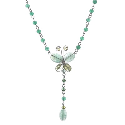 Beaded Peridot Necklace