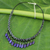 Lapis lazuli choker, 'Raindrops' - Lapis Lazuli Choker Necklace