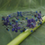 Lapis lazuli choker, 'Three Blue Blossoms' - Hand Made Floral Beaded Lapis Lazuli Necklace (image 2) thumbail