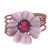 Garnet wrap bracelet, 'Garnet Blossom' - Beaded Garnet and Quartz Bracelet (image 2a) thumbail