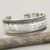 Sterling silver cuff bracelet, 'Merit' - Sterling Silver Cuff Bracelet (image 2) thumbail