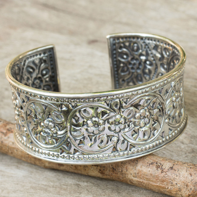 Sterling silver cuff bracelet, Renewal