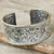 Sterling silver cuff bracelet, 'Renewal' - Floral Silver Cuff Bracelet (image 2) thumbail
