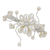 Pearl wrap bracelet, 'Pearl Flower' - Bridal Pearl Bracelet (image 2b) thumbail