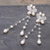 Pearl and quartz dangle earrings, 'Song of Summer' - Pearl and Quartz Beaded Earrings (image 2b) thumbail