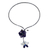 Lapis lazuli flower necklace, 'Song of Summer' - Lapis Lazuli Beaded Necklace from Thailand thumbail