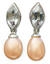 Pearl and topaz dangle earrings, 'Marquise' - Pearl and Blue Topaz Dangle Earrings (image 2a) thumbail