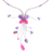 Amethyst beaded necklace, 'Butterfly Grace' - Hand Made Amethyst Beaded Necklace thumbail