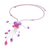 Amethyst beaded necklace, 'Butterfly Grace' - Hand Made Amethyst Beaded Necklace (image 2e) thumbail