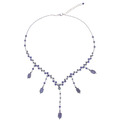 Thai Beaded Lapis Lazuli Necklace
