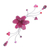 Garnet brooch pin, 'Raspberry Bouquet' - Hand Crafted Floral Quartz Brooch Pin (image 2a) thumbail