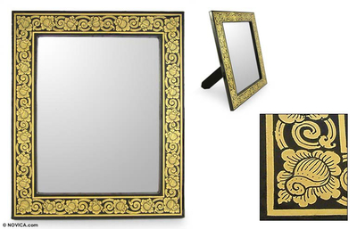 Mirror, 'Golden Bouquet' - Mirror
