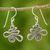Silver dangle earrings, 'Pagoda' - 950 Silver Dangle Earrings