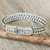 Sterling silver wristband bracelet, 'Mayom Tree' - Handcrafted Sterling Silver Wristband Bracelet (image 2) thumbail