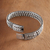 Sterling silver wristband bracelet, 'Mayom Tree' - Handcrafted Sterling Silver Bangle Bracelet (image p120661) thumbail