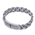 Sterling silver braided bracelet, 'Garden Path' - Fair Trade Sterling Silver Wristband Bracelet (image 2c) thumbail