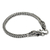 Sterling silver braided bracelet, 'Dragon Art' - Fair Trade Sterling Silver Chain Bracelet (image 2a) thumbail