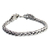Sterling silver braided bracelet, 'Loyal Dragon' - Sterling Silver Braided Chain Bracelet