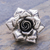 Sterling silver cocktail ring, 'Forever Rose' - Artisan Crafted Sterling Silver Flower Cocktail Ring (image 2) thumbail