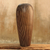Mango wood vase, 'Silhouette' - Mango wood vase