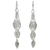 Sterling silver dangle earrings, 'Leaf Chimes' - Hand Crafted Sterling Silver Dangle Earrings (image 2a) thumbail