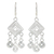 Sterling silver chandelier earrings, 'Geometry Lesson' - Handmade Sterling Silver Chandelier Earrings (image 2a) thumbail