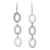 Sterling silver dangle earrings, 'Donut Trio' - Modern Sterling Silver Dangle Earrings (image 2a) thumbail