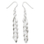 Sterling silver cluster earrings, 'Heavenly Dewdrops' - Sterling Silver Waterfall Earrings (image 2a) thumbail