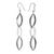 Sterling silver dangle earrings, 'Dancing Leaves' - Sterling silver dangle earrings