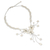 Pearl flower necklace, 'White Pearl Bouquet' - Bridal Pearl Necklace from Thailand (image 2b) thumbail