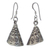 Silver dangle earrings, 'Hill Tribe Bell' - Handmade Hill Tribe 950 Silver Dangle Earrings thumbail
