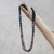 Onyx and tourmaline necklace, 'Night Colors' - Onyx and Tourmaline Beaded Necklace thumbail