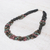 Onyx and tourmaline necklace, 'Night colours' - Onyx and Tourmaline Beaded Necklace