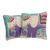 Cotton cushion covers, 'Purple Pachyderm' (pair) - Hand Crafted Cotton Cushion Covers (Pair) thumbail