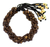 Coconut shell braided bracelet, 'Nutmeg Forest' - Thai Coconut Shell Braided Bracelet