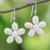Pearl flower earrings, 'Paradise' - Pearl Flower Earrings (image 2) thumbail
