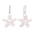 Pearl flower earrings, 'Paradise' - Pearl Flower Earrings (image 2a) thumbail