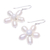 Pearl flower earrings, 'Paradise' - Pearl Flower Earrings (image 2c) thumbail
