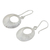 Silberne Ohrhänger - runde Ohrhänger aus 950er Silber