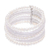 Pearl wrap bracelet, 'Tantalizing White' - Unique Thai Pearl Wristband Bracelet thumbail