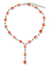 Carnelian Y necklace, 'Orange Marmalade' - Carnelian Y Necklace thumbail
