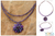 Amethyst flower necklace, 'Chrysanthemum' - Floral Amethyst Necklace from Thailand (image 2) thumbail