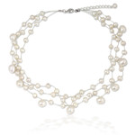 Pearl choker, 'Moonlight Glow' - Artisan Crafted Pearl Choker