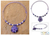 Pearl and amethyst flower necklace, 'Oriental Bloom' - Handmade Pearl and Amethyst Flower Necklace (image 2) thumbail