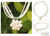 Pearl flower necklace, 'Paradise Flower' - Bridal Pearl Pendant Necklace (image 2) thumbail